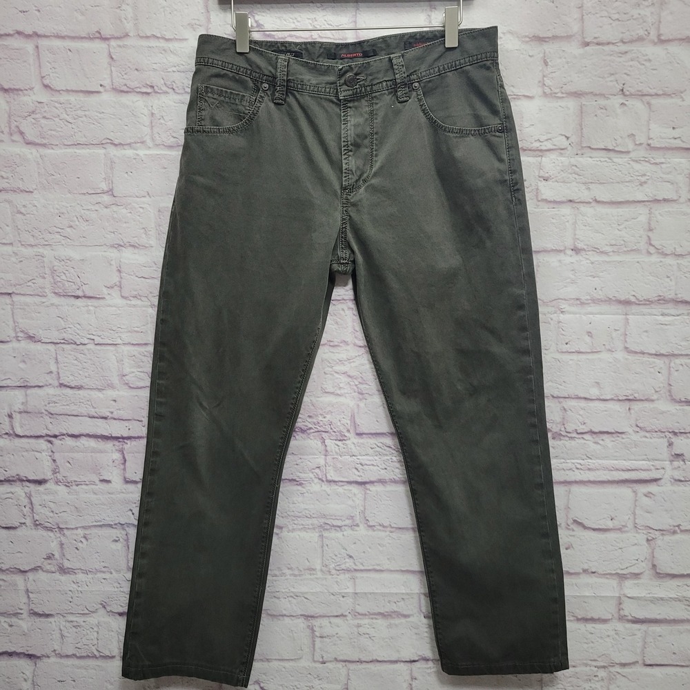 Alberto Modern Fit Corduroy‎ Pants Mens 32x28 Hemmed Old Money Preppy Streetwear